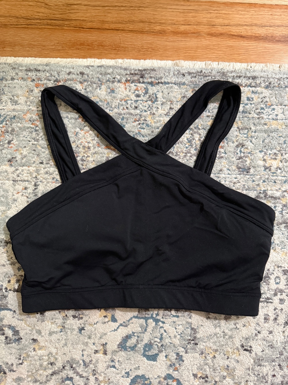 GAPFit Black Low-Impact Strappy Sports Bra